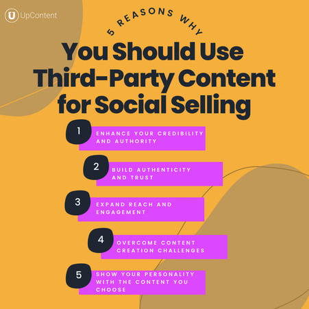 Top 5 reasons you shoudl use curated content for social selling